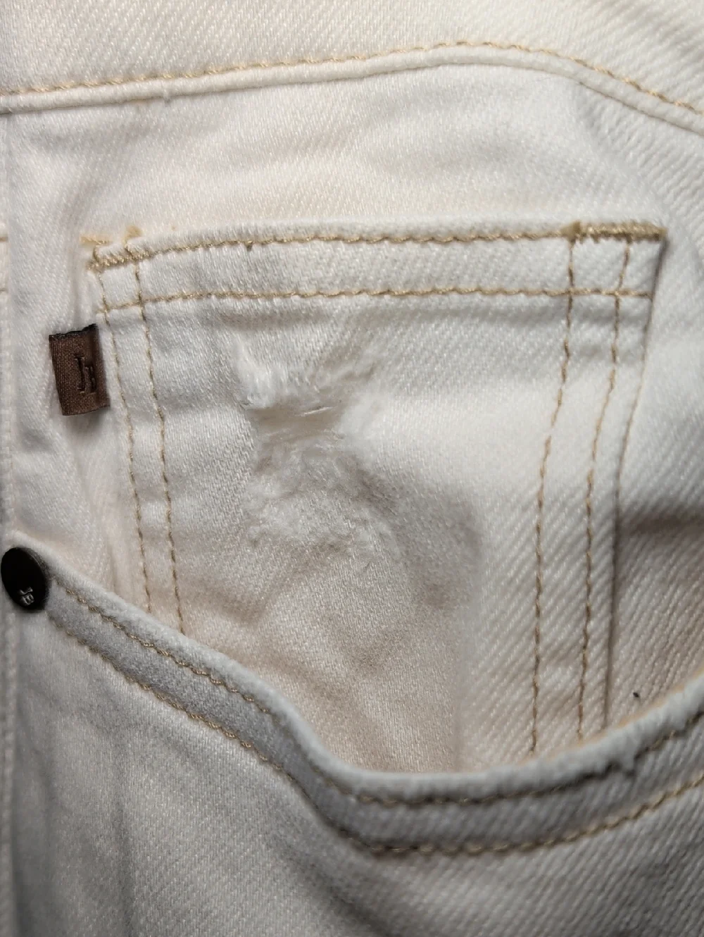 Judy Blue Ivory Straight Fit Jeans High Waist Preppy Stretch Women's Size 15/32 - Picture 3 of 7